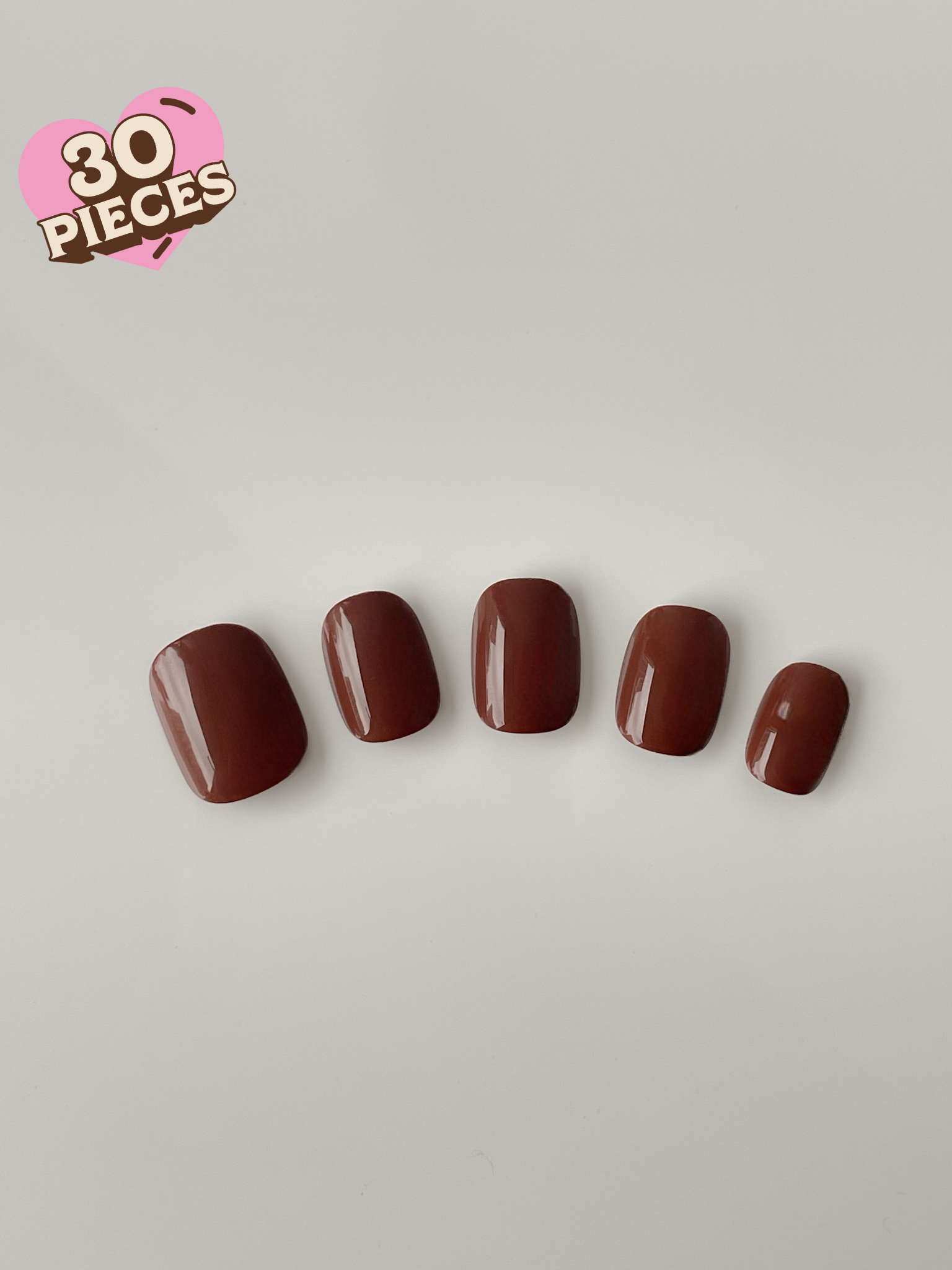 Mocha Glaze – Espresso Short Press-Ons