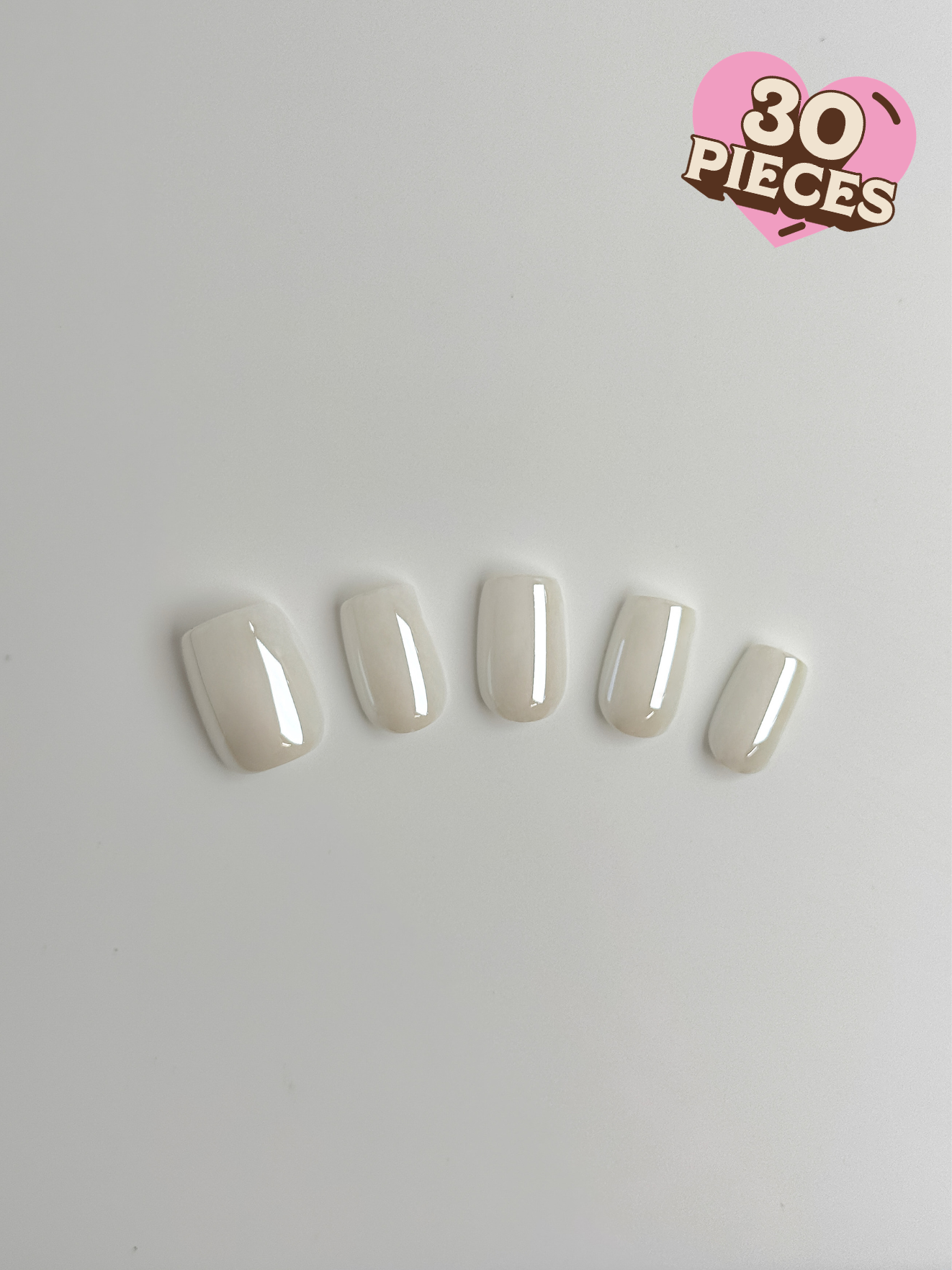 Coconut Milk - 30pcs Press-On Nails