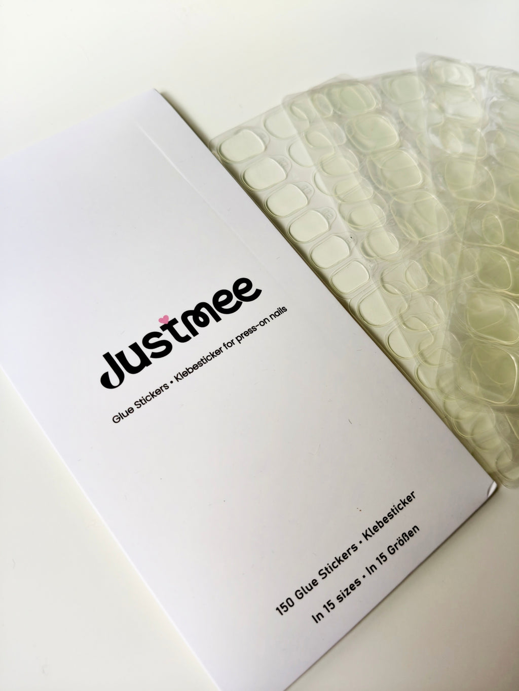 Justmee Glue Stickers – 150 Pieces for Reusable Press-On Nails