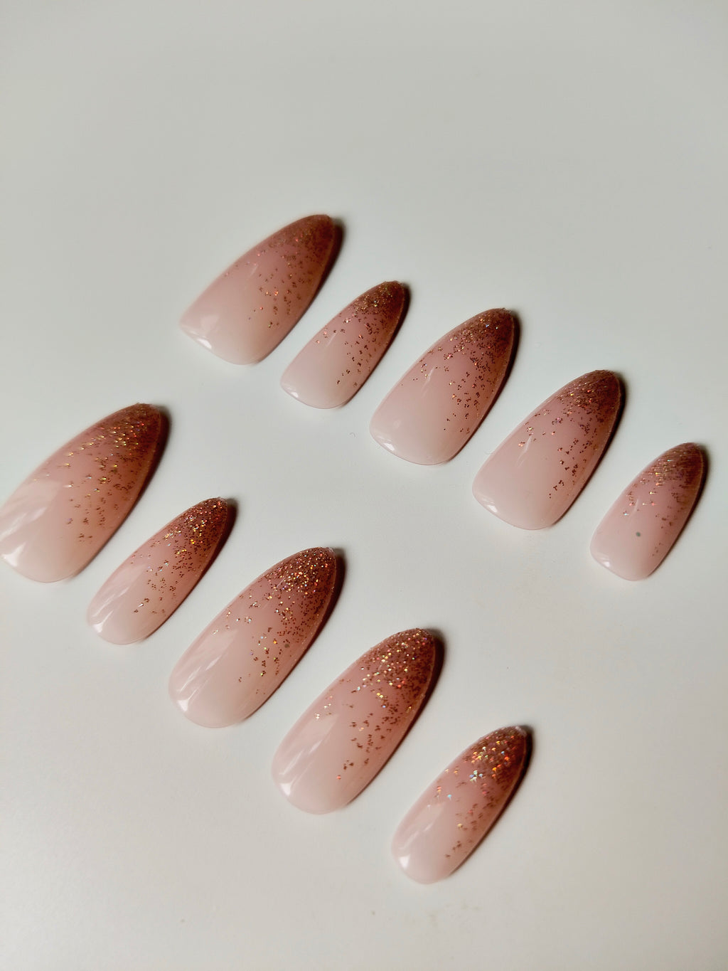 Golden Hour Glow – Universal Fit Press-On Nails (30 pcs)