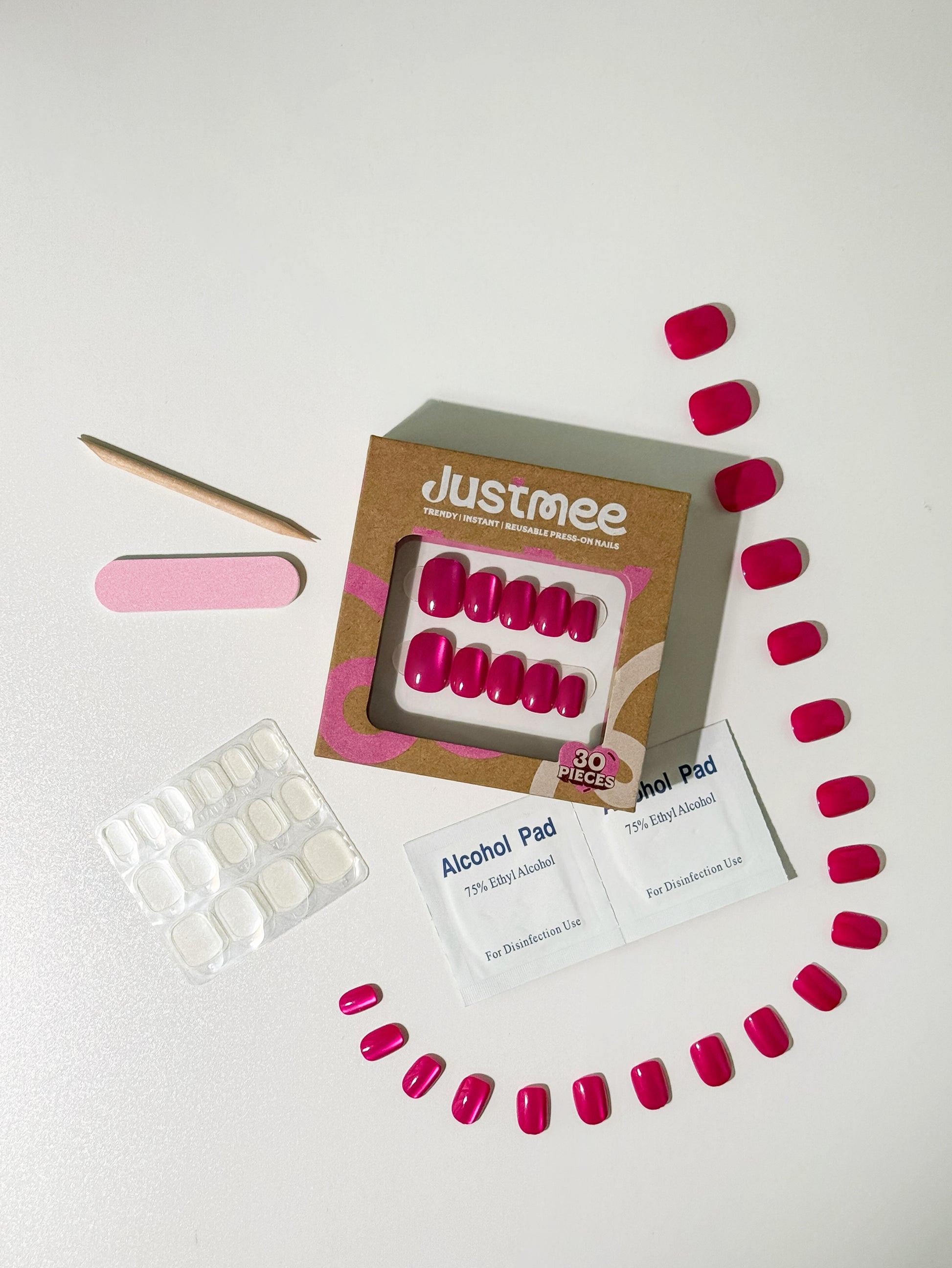 Velvet Magenta - 30pcs Press-On Nails