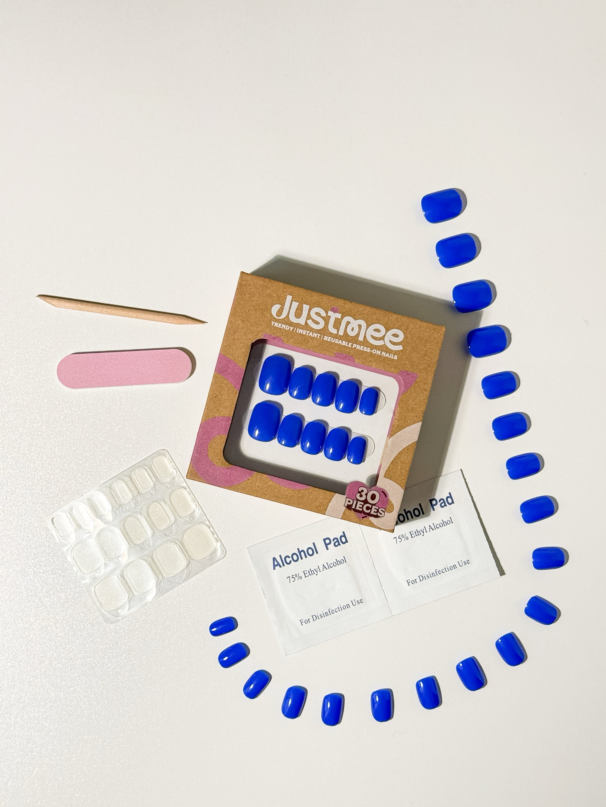 Electric Cobalt - 30pcs Press-On Nails