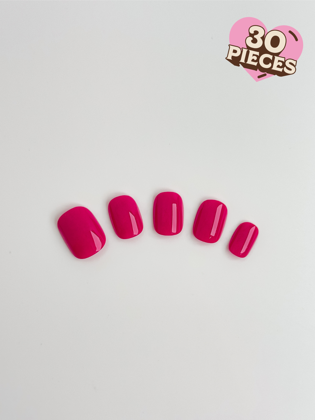 Vibrant Fuchsia - 30pcs Press-On Nails