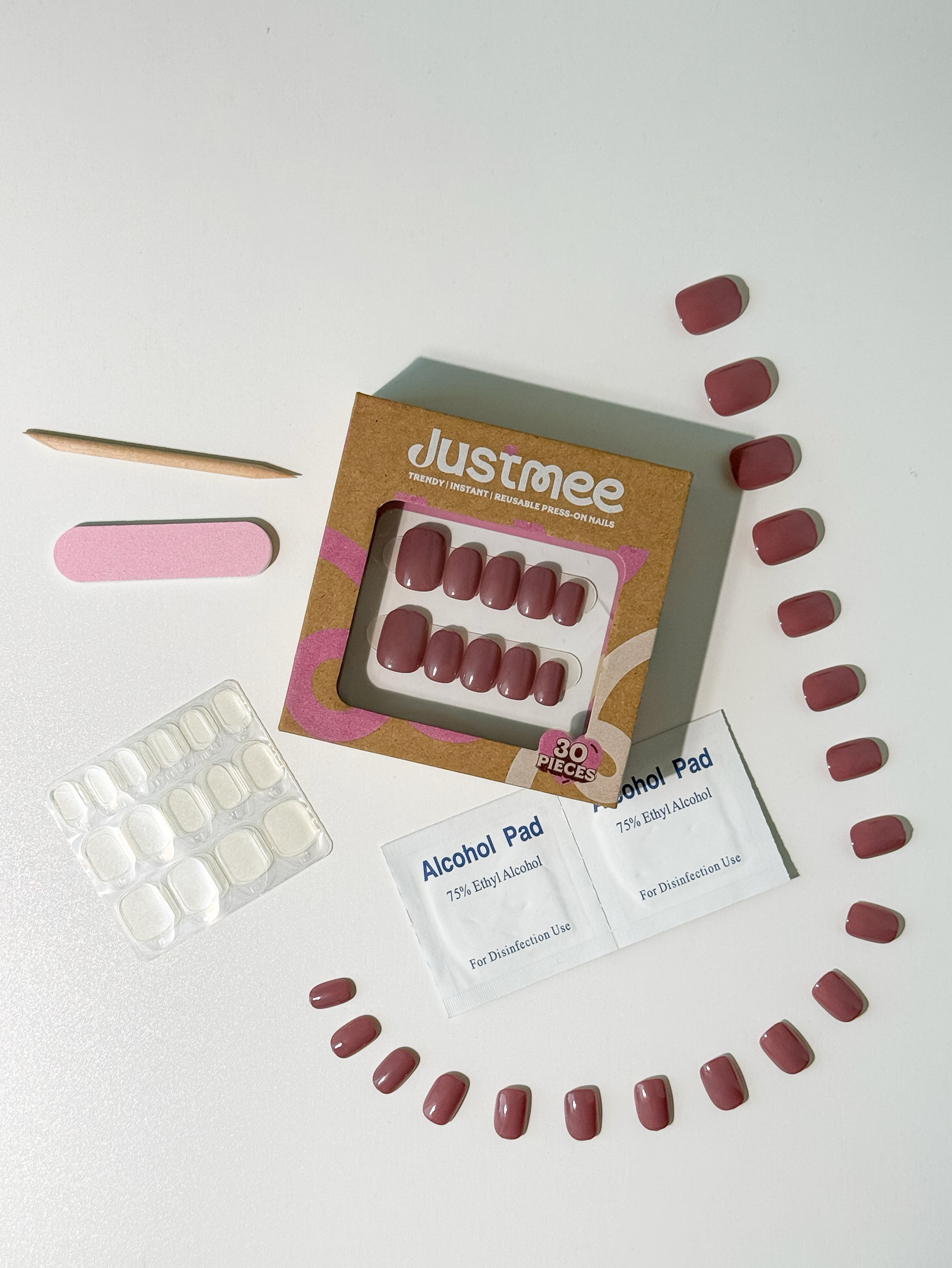 Milk Tea Cream - 30pcs Press-On Nails