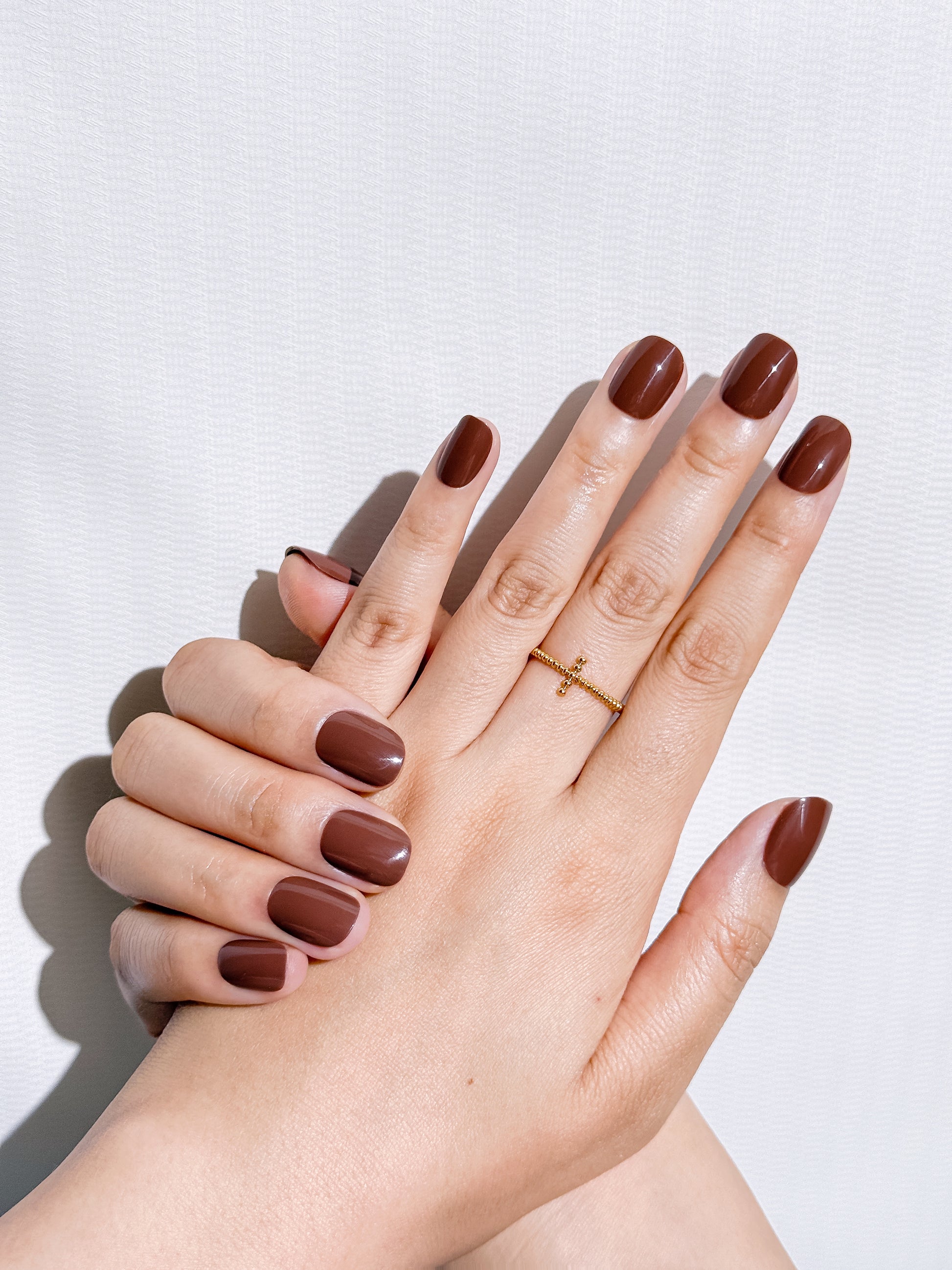 Mocha Glaze – Espresso Short Press-Ons