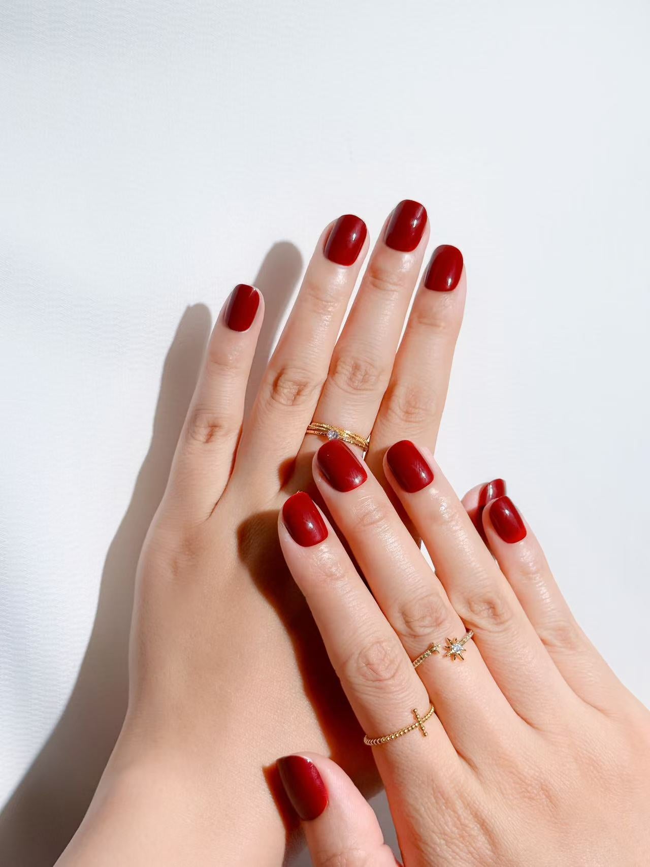 Press-on Nägel Set in Klassischem Rot | Hochwertige Rote Nägel