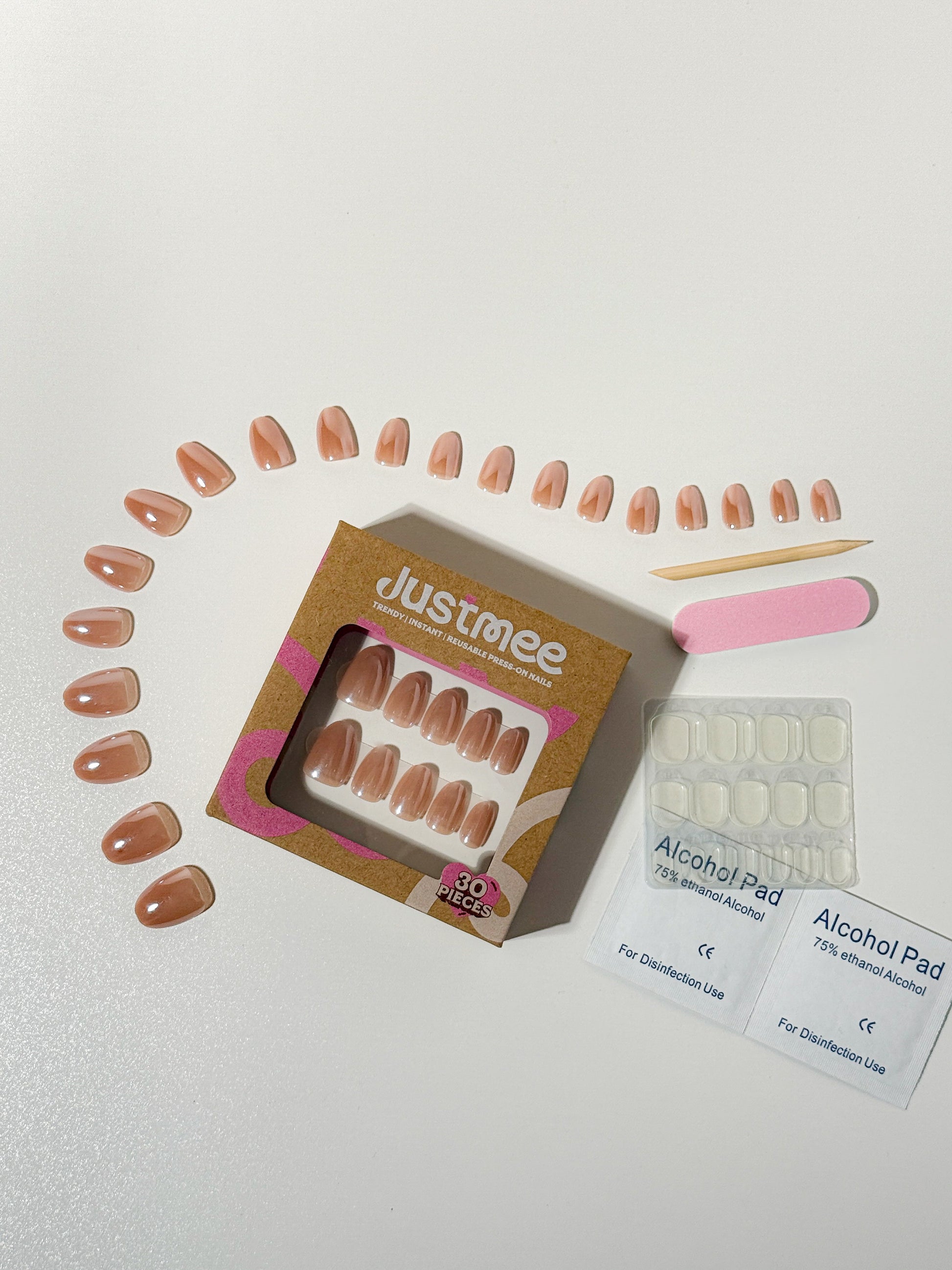 Bare Mauve Press-On Nägel – Sheer Rosa Eleganz