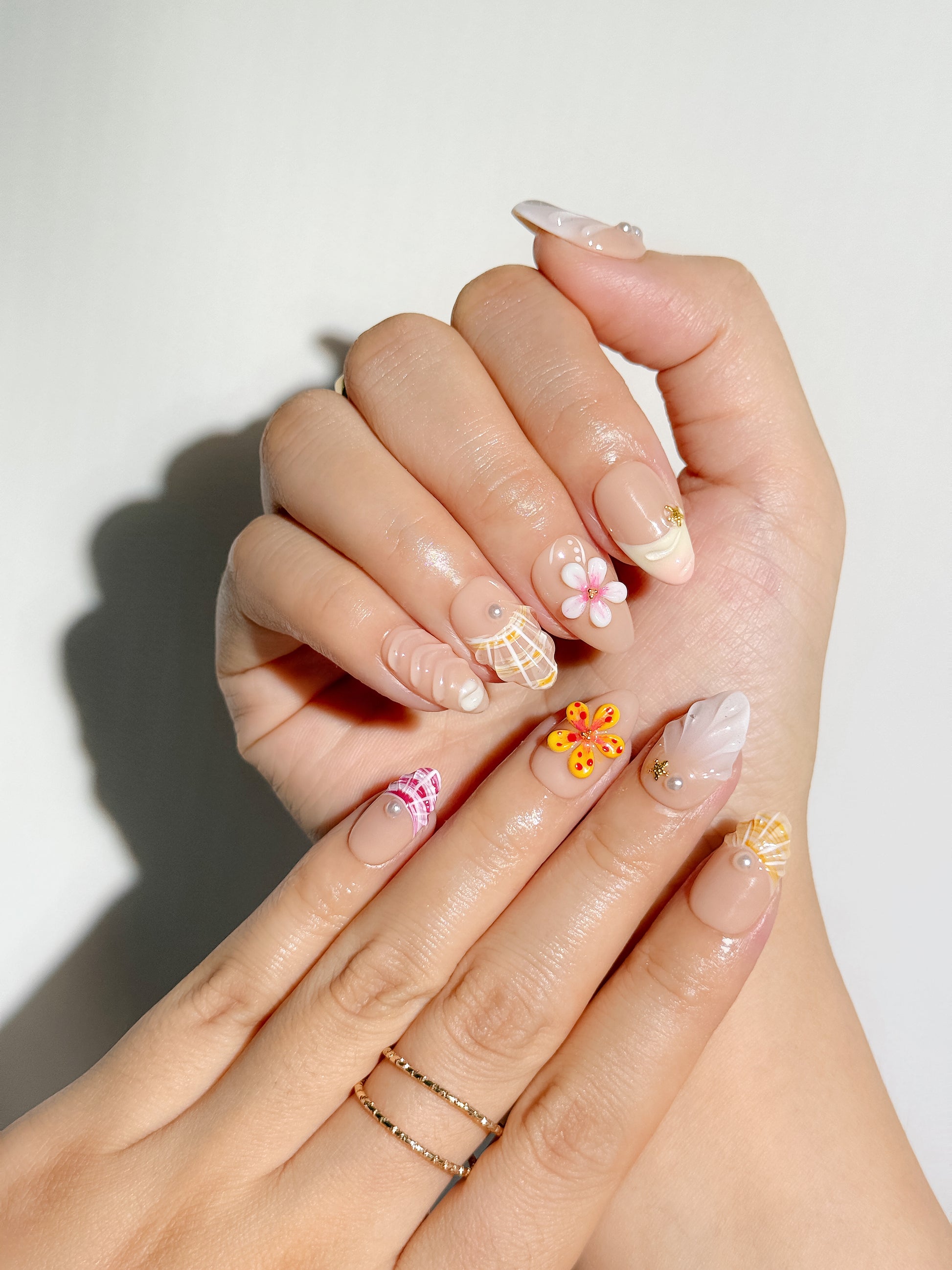 Tropical Kiss Press-On Nägel – Insel Bloom Sommer-Look