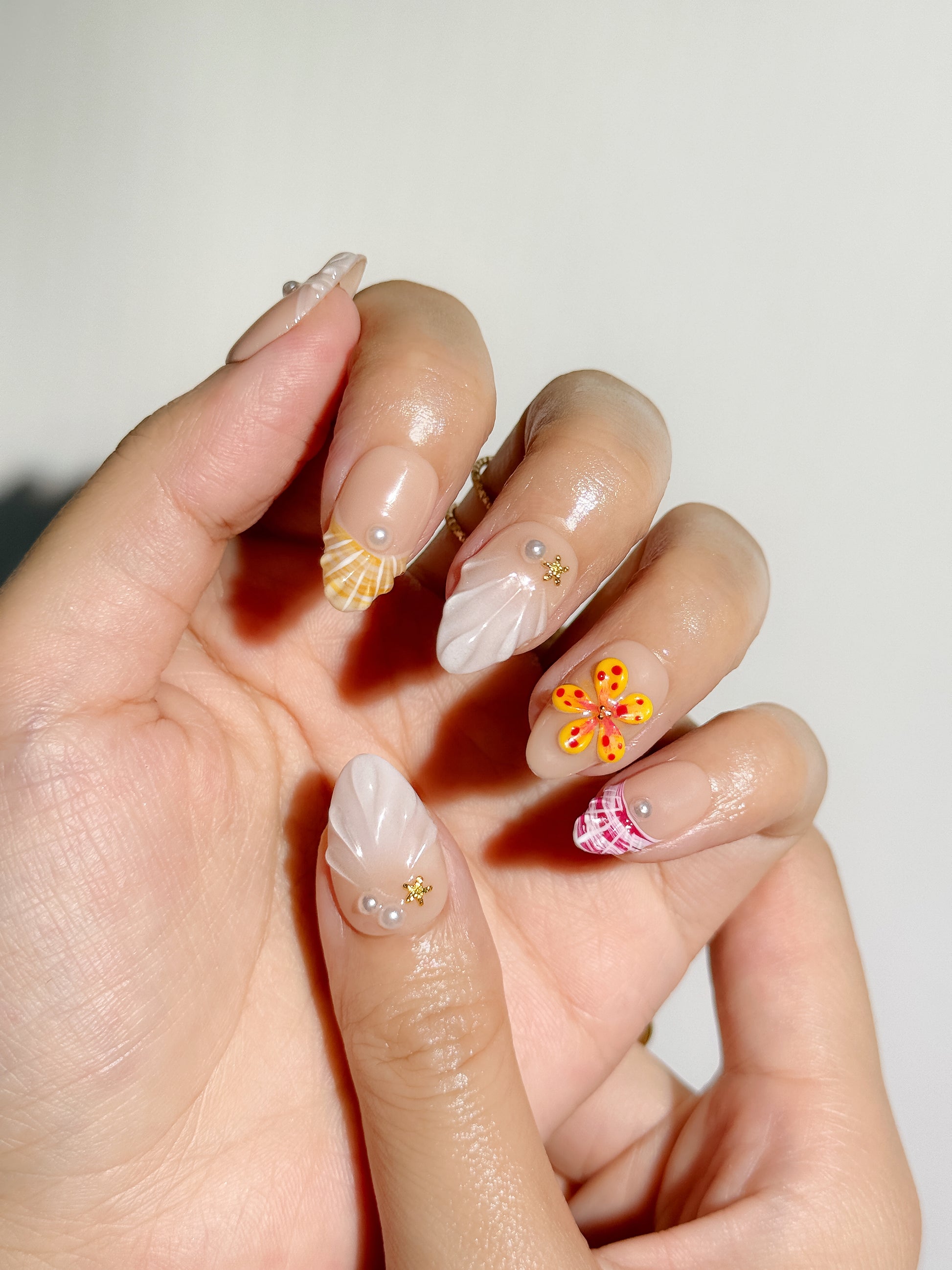 Tropical Kiss Press-On Nägel – Insel Bloom Sommer-Look