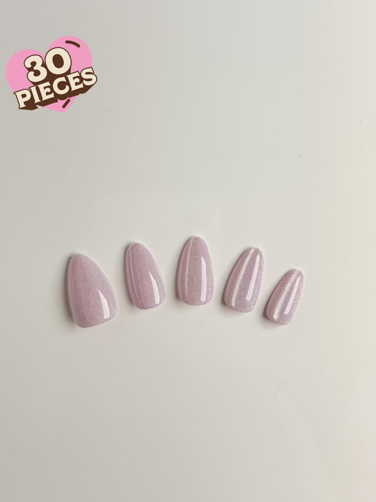 Lavendust – Shimmer Lilac Press-On Nails