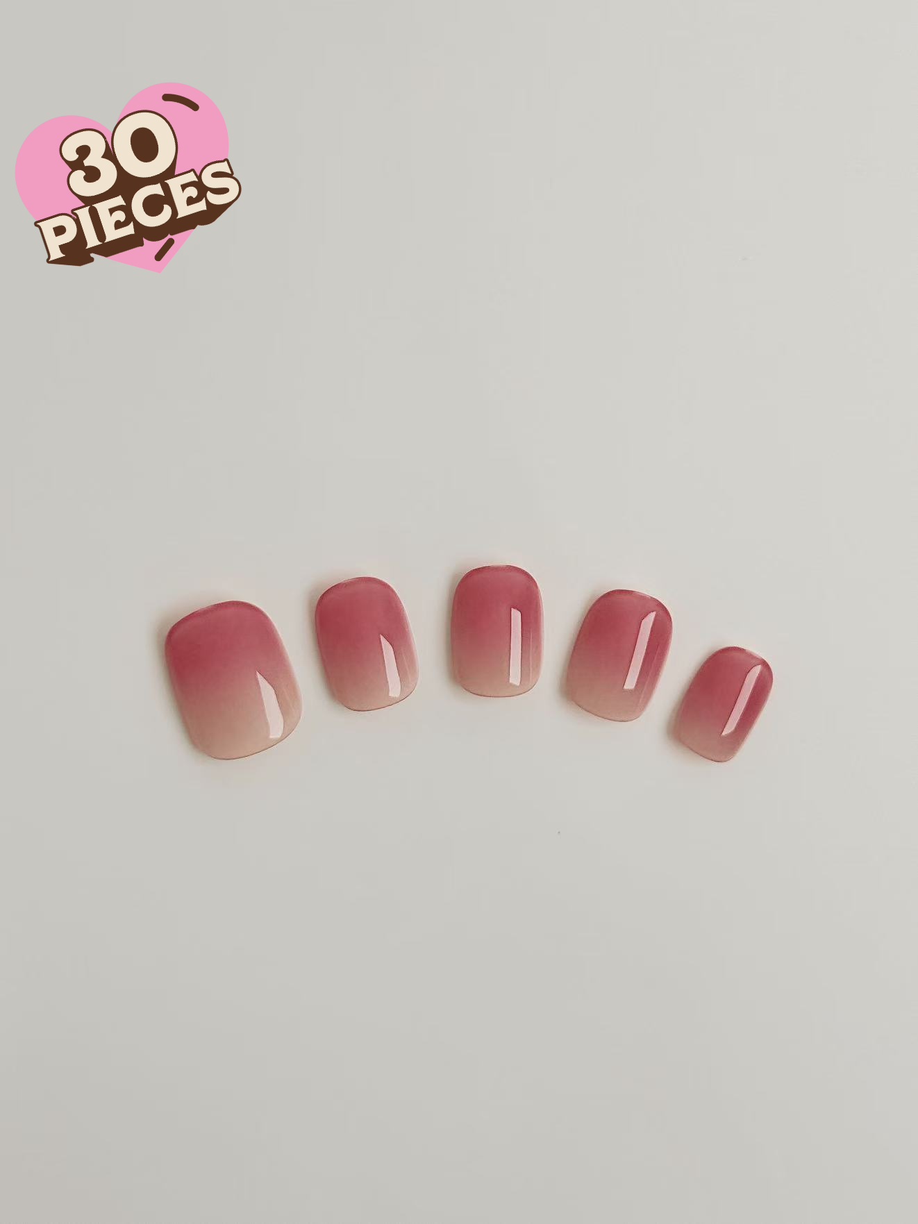 Rose Milk Press-On Nägel – Sheer Ombre Eleganz