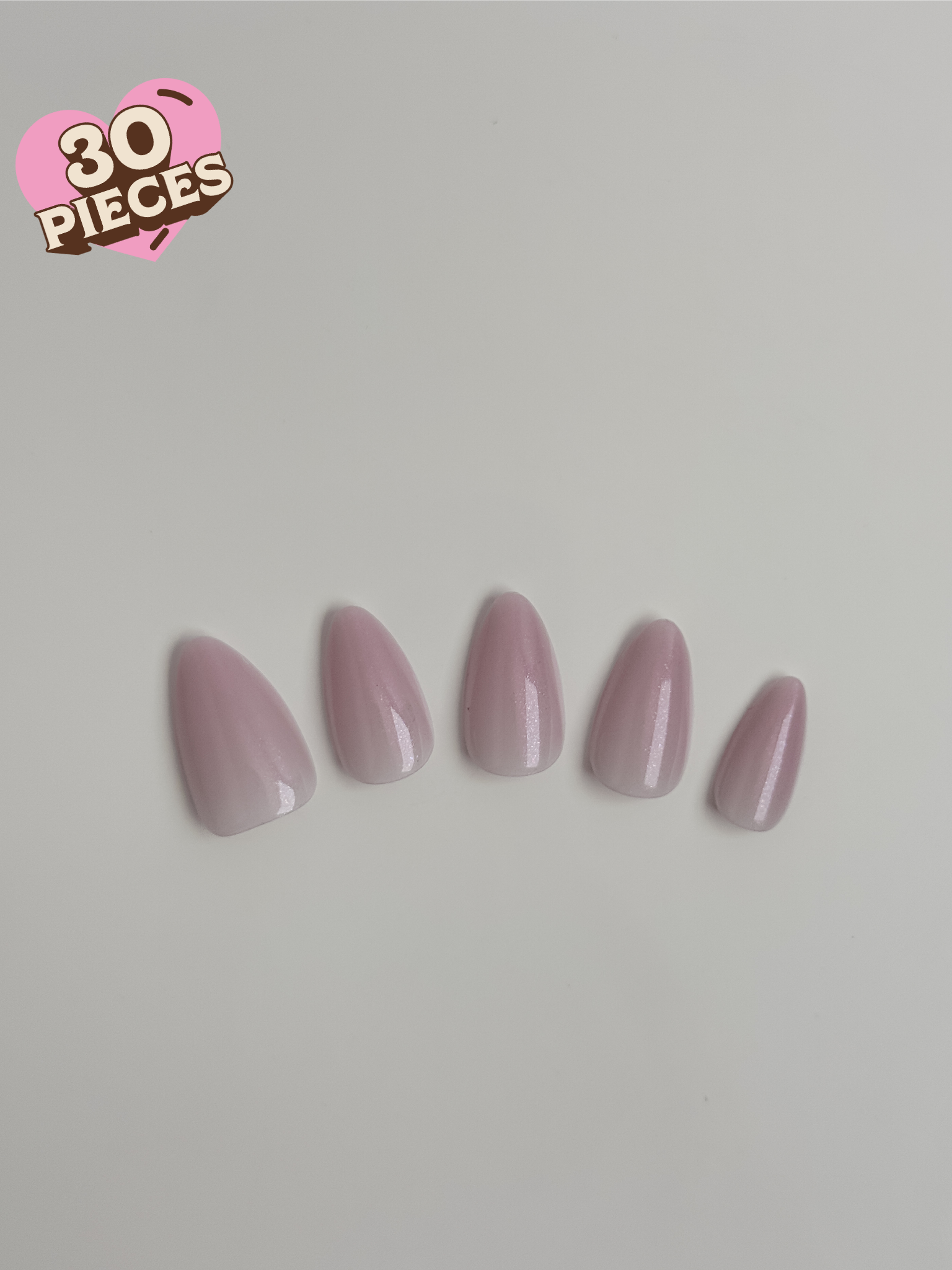 Petal Glow Press-On Nägel – Schimmer Almond Look